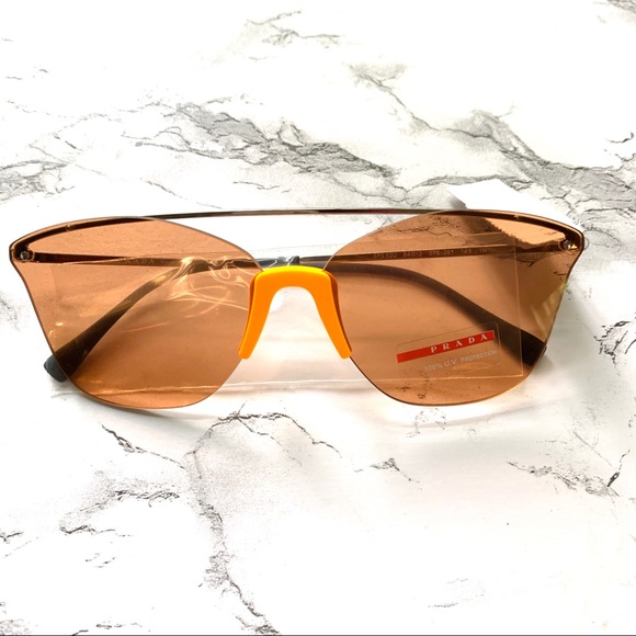 NWT PRADA LINEA ROSSA 64mm Cat Eye Sunglasses - Picture 8 of 9